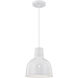 R Series 1 Light 10 inch White Indoor Pendant Ceiling Light